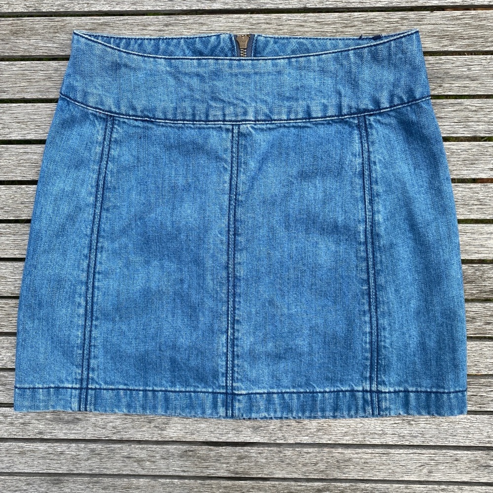 Free People Denim Mini Skirt